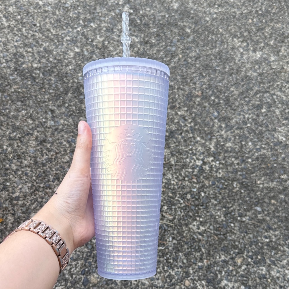 Starbucks Holographic Textured Tumbler with Straw (3 for $45)